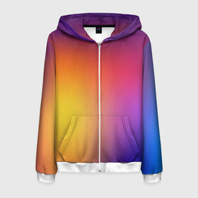 Мужская толстовка 3D на молнии с принтом Abstract gradient colors в городе Новоалтайск, 100% полиэстер | длина до линии бедра, манжеты и пояс оформлены мягкой тканевой резинкой, двухслойный капюшон со шнурком для регулировки, спереди молния, по бокам два кармана | abstract | colors | gradient | абстракция | градиент | перелив | цвет | цветовой