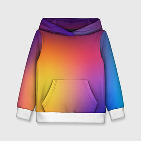 Детская толстовка 3D с принтом Abstract gradient colors в городе Новоалтайск, 100% полиэстер | двухслойный капюшон со шнурком для регулировки, мягкие манжеты на рукавах и по низу толстовки, спереди карман-кенгуру с мягким внутренним слоем | abstract | colors | gradient | абстракция | градиент | перелив | цвет | цветовой