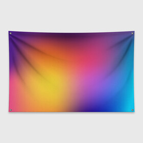 Флаг-баннер с принтом Abstract gradient colors в городе Новоалтайск, 100% полиэстер | размер 67 х 109 см, плотность ткани — 95 г/м2; по краям флага есть четыре люверса для крепления | abstract | colors | gradient | абстракция | градиент | перелив | цвет | цветовой