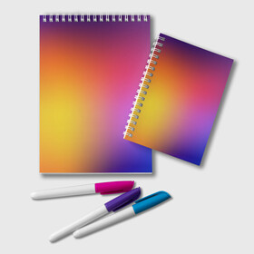 Блокнот с принтом Abstract gradient colors в городе Новоалтайск, 100% бумага | 48 листов, плотность листов — 60 г/м2, плотность картонной обложки — 250 г/м2. Листы скреплены удобной пружинной спиралью. Цвет линий — светло-серый
 | Тематика изображения на принте: abstract | colors | gradient | абстракция | градиент | перелив | цвет | цветовой