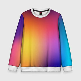 Детский свитшот 3D с принтом Abstract gradient colors в городе Новоалтайск, 100% полиэстер | свободная посадка, прямой крой, мягкая тканевая резинка на рукавах и понизу свитшота | abstract | colors | gradient | абстракция | градиент | перелив | цвет | цветовой