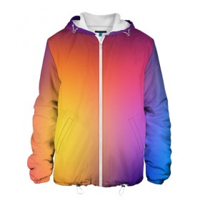 Мужская куртка 3D с принтом Abstract gradient colors в городе Новоалтайск, ткань верха — 100% полиэстер, подклад — флис | прямой крой, подол и капюшон оформлены резинкой с фиксаторами, два кармана без застежек по бокам, один большой потайной карман на груди. Карман на груди застегивается на липучку | abstract | colors | gradient | абстракция | градиент | перелив | цвет | цветовой