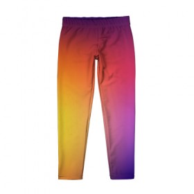 Детские леггинсы 3D с принтом Abstract gradient colors в городе Новоалтайск, полиэстер 85%, спандекс 15% | эластичный пояс, зауженный крой | abstract | colors | gradient | абстракция | градиент | перелив | цвет | цветовой