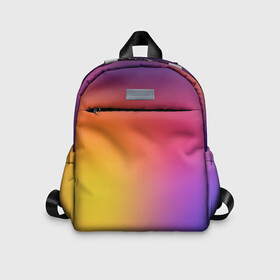 Детский рюкзак 3D с принтом Abstract gradient colors в городе Новоалтайск, 100% полиэстер | лямки с регулируемой длиной, сверху петелька, чтобы рюкзак можно было повесить на вешалку. Основное отделение закрывается на молнию, как и внешний карман. Внутри дополнительный карман. По бокам два дополнительных кармашка | abstract | colors | gradient | абстракция | градиент | перелив | цвет | цветовой