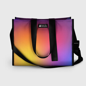 Сумка-шоппер 3D с принтом Abstract gradient colors в городе Новоалтайск, 100% полиэстер | застегивается на металлическую кнопку; внутренний карман застегивается на молнию. Стенки укреплены специальным мягким материалом, чтобы защитить содержимое от несильных ударов
 | abstract | colors | gradient | абстракция | градиент | перелив | цвет | цветовой