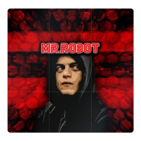 Магнитный плакат 3Х3 с принтом Mr.robot в городе Новоалтайск, Полимерный материал с магнитным слоем | 9 деталей размером 9*9 см | robot | драма | мистер | мистер робот | психологический триллер | рами малек | робот | технотриллер