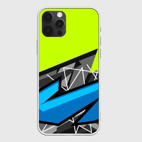 Чехол для iPhone 12 Pro Max с принтом Blue & Green Style в городе Новоалтайск, Силикон |  | Тематика изображения на принте: texture | абстракция | граффити | краски | линии | текстура | уличный стиль | яркая