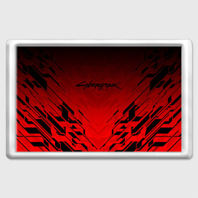Магнит 45*70 с принтом CYBERPUNK 2077 (КАПЮШОН) в городе Новоалтайск, Пластик | Размер: 78*52 мм; Размер печати: 70*45 | Тематика изображения на принте: cd project red | cyberpunk 2077 | keanu reeves | samurai | киану ривз | киберпанк 2077 | самураи