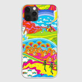 Чехол для iPhone 12 Pro Max ХИППИ: в городе Новоалтайск, Силикон | | abstract | abstraction | color | geometry | paitnt | psy | абстракция | геометрия | краски | неоновые | психоделика