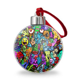 Ёлочный шар с принтом МЕМЫ в городе Новоалтайск, Пластик | Диаметр: 77 мм | abstract | abstraction | color | geometry | paitnt | psy | абстракция | геометрия | краски | неоновые | психоделика