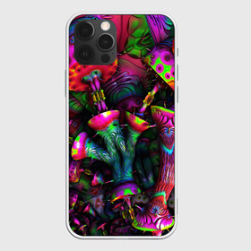 Чехол для iPhone 12 Pro Max с принтом ПСИХОДЕЛИКА в городе Новоалтайск, Силикон |  | abstract | abstraction | color | geometry | paitnt | psy | абстракция | геометрия | краски | неоновые | психоделика