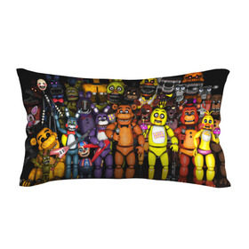Подушка 3D антистресс с принтом FIVE NIGHTS AT FREDDYS в городе Новоалтайск, наволочка — 100% полиэстер, наполнитель — вспененный полистирол | состоит из подушки и наволочки на молнии | 5 ночей с фредди | animation | bonnie | chica | five nights at freddys | fnaf | foxy | freddy | funny | horror | scary | бонни | майк | пять | ужас | фнаф | фокси | фредди | чика | шмидт