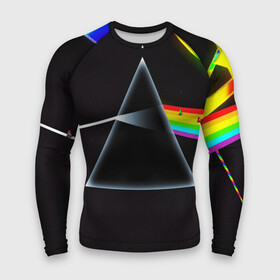 Мужской рашгард 3D с принтом PINK FLOYD в городе Новоалтайск,  |  | Тематика изображения на принте: music | pink floyd | the dark side of the moon | космос | луна | музыка | пинк флойд | призма | рок | треугольник | триангулярная призма
