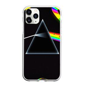 Чехол для iPhone 11 Pro матовый с принтом PINK FLOYD в городе Новоалтайск, Силикон |  | Тематика изображения на принте: music | pink floyd | the dark side of the moon | космос | луна | музыка | пинк флойд | призма | рок | треугольник | триангулярная призма