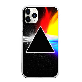 Чехол для iPhone 11 Pro матовый с принтом PINK FLOYD в городе Новоалтайск, Силикон |  | Тематика изображения на принте: music | pink floyd | the dark side of the moon | космос | луна | музыка | пинк флойд | призма | рок | треугольник | триангулярная призма