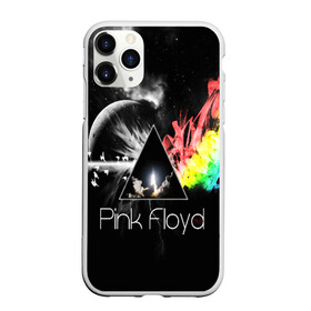 Чехол для iPhone 11 Pro матовый с принтом PINK FLOYD в городе Новоалтайск, Силикон |  | Тематика изображения на принте: music | pink floyd | the dark side of the moon | космос | луна | музыка | пинк флойд | призма | рок | треугольник | триангулярная призма