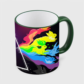Кружка с принтом PINK FLOYD в городе Новоалтайск, керамика | ёмкость 330 мл | music | pink floyd | the dark side of the moon | космос | луна | музыка | пинк флойд | призма | рок | треугольник | триангулярная призма