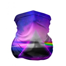 Бандана-труба 3D с принтом PINK FLOYD в городе Новоалтайск, 100% полиэстер, ткань с особыми свойствами — Activecool | плотность 150‒180 г/м2; хорошо тянется, но сохраняет форму | music | pink floyd | the dark side of the moon | космос | луна | музыка | пинк флойд | призма | рок | треугольник | триангулярная призма