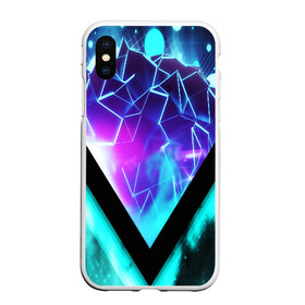 Чехол для iPhone XS Max матовый с принтом NEON GEOMETRY в городе Новоалтайск, Силикон | Область печати: задняя сторона чехла, без боковых панелей | abstract | abstraction | color | geometry | paitnt | psy | абстракция | геометрия | краски | неоновые | психоделика