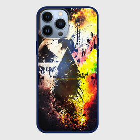 Чехол для iPhone 13 Pro Max с принтом PINK FLOYD в городе Новоалтайск,  |  | music | pink floyd | the dark side of the moon | космос | луна | музыка | пинк флойд | призма | рок | треугольник | триангулярная призма