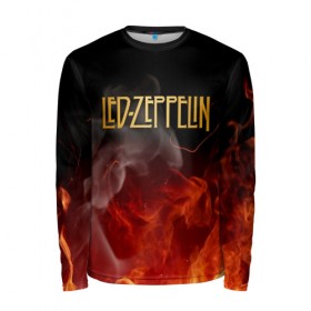 Мужской лонгслив 3D с принтом LED ZEPPELIN в городе Новоалтайск, 100% полиэстер | длинные рукава, круглый вырез горловины, полуприлегающий силуэт | led zeppelin | джимми пейдж | лед зеппелин