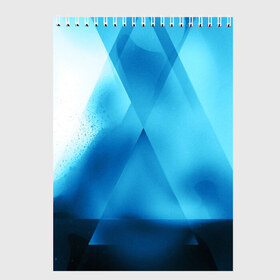 Скетчбук с принтом ABSTRACT BLUE в городе Новоалтайск, 100% бумага
 | 48 листов, плотность листов — 100 г/м2, плотность картонной обложки — 250 г/м2. Листы скреплены сверху удобной пружинной спиралью | abstraction | art | black | colors | cпектр | geometric | pattern | rainbow | spectrum | абстракция | витраж | геометрический | искусство | полосы | радуга | разноцветные | рисунок | стекло | узор | цвета | черные