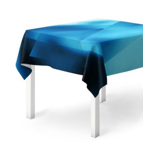Скатерть 3D с принтом ABSTRACT BLUE в городе Новоалтайск, 100% полиэстер (ткань не мнется и не растягивается) | Размер: 150*150 см | abstraction | art | black | colors | cпектр | geometric | pattern | rainbow | spectrum | абстракция | витраж | геометрический | искусство | полосы | радуга | разноцветные | рисунок | стекло | узор | цвета | черные