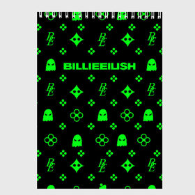 Скетчбук с принтом BILLIE EILISH в городе Новоалтайск, 100% бумага
 | 48 листов, плотность листов — 100 г/м2, плотность картонной обложки — 250 г/м2. Листы скреплены сверху удобной пружинной спиралью | be | billie | billie eilish | билли | билли айлиш