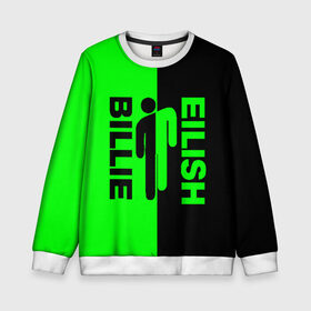 Детский свитшот 3D с принтом BILLIE EILISH в городе Новоалтайск, 100% полиэстер | свободная посадка, прямой крой, мягкая тканевая резинка на рукавах и понизу свитшота | Тематика изображения на принте: ayelish | bad guy | bellyache | bilie eilish | bilie elish | billie | billie eilish | eilish | electronic | elish | music | били айлиш | билли айлиш | эйлиш | элиш