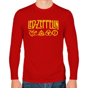Мужской лонгслив хлопок с принтом LED ZEPPELIN в городе Новоалтайск, 100% хлопок |  | led zeppelin | джимми пейдж | лед зеппелин