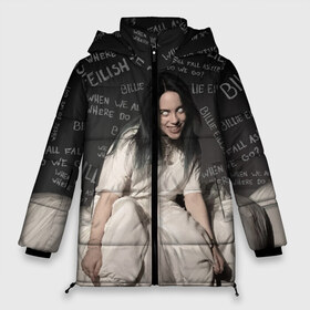 Женская зимняя куртка 3D с принтом BILLIE EILISH - Where Do We Go в городе Новоалтайск, верх — 100% полиэстер; подкладка — 100% полиэстер; утеплитель — 100% полиэстер | длина ниже бедра, силуэт Оверсайз. Есть воротник-стойка, отстегивающийся капюшон и ветрозащитная планка. 

Боковые карманы с листочкой на кнопках и внутренний карман на молнии | all | asleep | bad | bellyache | billie | blohsh | dont | eilish | eyes | fall | guy | logo | music | ocean | singer | smile | when | айлиш | били | билли | бэрд | лого | музыка | пайрат | певица | символ | эйлиш