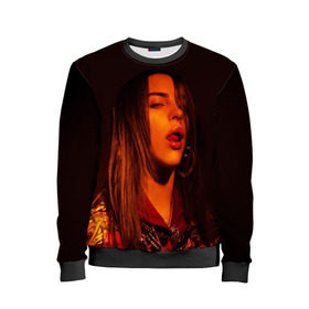 Детский свитшот 3D с принтом BILLIE EILISH в городе Новоалтайск, 100% полиэстер | свободная посадка, прямой крой, мягкая тканевая резинка на рукавах и понизу свитшота | all | asleep | bad | bellyache | billie | blohsh | dont | eilish | eyes | fall | guy | logo | music | ocean | singer | smile | when | айлиш | били | билли | бэрд | лого | музыка | пайрат | певица | символ | эйлиш