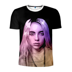 Мужская футболка 3D спортивная с принтом BILLIE EILISH в городе Новоалтайск, 100% полиэстер с улучшенными характеристиками | приталенный силуэт, круглая горловина, широкие плечи, сужается к линии бедра | Тематика изображения на принте: all | asleep | bad | bellyache | billie | blohsh | dont | eilish | eyes | fall | guy | logo | music | ocean | singer | smile | when | айлиш | били | билли | бэрд | лого | музыка | пайрат | певица | символ | эйлиш