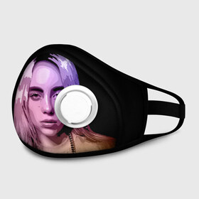 Маска из неопрена с принтом BILLIE EILISH в городе Новоалтайск, неопрен 100% | Форма огибающая нос. Резинки для ушей с дополнительной резинкой на затылке. Клапан для выдоха для активного дыхания при занятиях спортом. Эластичный материал маски и окантовки для лучшего растяжения и прилегания маски.  | all | asleep | bad | bellyache | billie | blohsh | dont | eilish | eyes | fall | guy | logo | music | ocean | singer | smile | when | айлиш | били | билли | бэрд | лого | музыка | пайрат | певица | символ | эйлиш