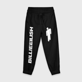Детские брюки 3D с принтом BILLIE EILISH в городе Новоалтайск, 100% полиэстер | манжеты по низу, эластичный пояс регулируется шнурком, по бокам два кармана без застежек, внутренняя часть кармана из мелкой сетки | be | billie | billie eilish | blohsh | билли | билли айлиш
