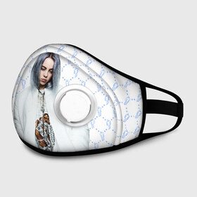 Маска из неопрена с принтом BILLIE EILISH в городе Новоалтайск, неопрен 100% | Форма огибающая нос. Резинки для ушей с дополнительной резинкой на затылке. Клапан для выдоха для активного дыхания при занятиях спортом. Эластичный материал маски и окантовки для лучшего растяжения и прилегания маски.  | all | asleep | bad | bellyache | billie | blohsh | dont | eilish | eyes | fall | guy | logo | music | ocean | singer | smile | when | айлиш | били | билли | бэрд | лого | музыка | пайрат | певица | символ | эйлиш