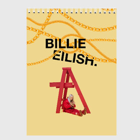 Скетчбук с принтом BILLIE EILISH в городе Новоалтайск, 100% бумага
 | 48 листов, плотность листов — 100 г/м2, плотность картонной обложки — 250 г/м2. Листы скреплены сверху удобной пружинной спиралью | all | asleep | bad | bellyache | billie | blohsh | dont | eilish | eyes | fall | guy | logo | music | ocean | singer | smile | when | айлиш | били | билли | бэрд | лого | музыка | пайрат | певица | символ | эйлиш