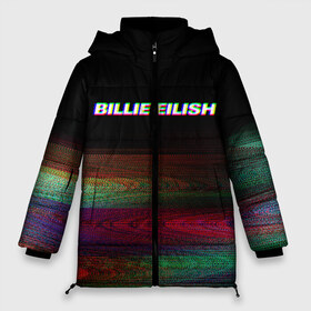 Женская зимняя куртка 3D с принтом BILLIE EILISH (Glitch) в городе Новоалтайск, верх — 100% полиэстер; подкладка — 100% полиэстер; утеплитель — 100% полиэстер | длина ниже бедра, силуэт Оверсайз. Есть воротник-стойка, отстегивающийся капюшон и ветрозащитная планка. 

Боковые карманы с листочкой на кнопках и внутренний карман на молнии | 