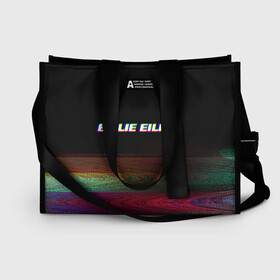 Сумка-шоппер 3D с принтом BILLIE EILISH (Glitch) в городе Новоалтайск, 100% полиэстер | застегивается на металлическую кнопку; внутренний карман застегивается на молнию. Стенки укреплены специальным мягким материалом, чтобы защитить содержимое от несильных ударов
 | 