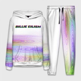 Женский костюм 3D (с толстовкой) с принтом BILLIE EILISH (Glitch) в городе Новоалтайск,  |  | all | asleep | bad | bellyache | billie | blohsh | dont | eilish | eyes | fall | guy | logo | music | ocean | singer | smile | when | айлиш | били | билли | бэрд | лого | музыка | пайрат | певица | символ | эйлиш