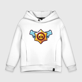 Детское худи Oversize хлопок с принтом Brawl Stars в городе Новоалтайск, френч-терри — 70% хлопок, 30% полиэстер. Мягкий теплый начес внутри —100% хлопок | боковые карманы, эластичные манжеты и нижняя кромка, капюшон на магнитной кнопке | brawl | brawl stars | stars | бравл | бравл старс | браво старс | игра | компьютерная | онлайн | старс