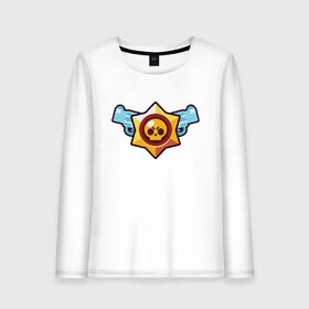 Женский лонгслив хлопок с принтом Brawl Stars в городе Новоалтайск, 100% хлопок |  | brawl | brawl stars | stars | бравл | бравл старс | браво старс | игра | компьютерная | онлайн | старс