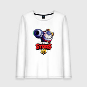 Женский лонгслив хлопок с принтом Brawl Stars в городе Новоалтайск, 100% хлопок |  | brawl | brawl stars | stars | бравл | бравл старс | браво старс | игра | компьютерная | онлайн | старс