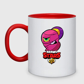 Кружка двухцветная с принтом Brawl Stars в городе Новоалтайск, керамика | объем — 330 мл, диаметр — 80 мм. Цветная ручка и кайма сверху, в некоторых цветах — вся внутренняя часть | brawl | brawl stars | stars | бравл | бравл старс | браво старс | игра | компьютерная | онлайн | старс