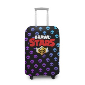 Чехол для чемодана 3D с принтом Brawl Stars в городе Новоалтайск, 86% полиэфир, 14% спандекс | двустороннее нанесение принта, прорези для ручек и колес | brawl | brawl stars | stars | бравл | бравл старс | браво старс | игра | компьютерная | онлайн | старс