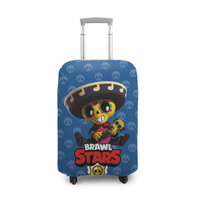 Чехол для чемодана 3D с принтом Brawl Stars в городе Новоалтайск, 86% полиэфир, 14% спандекс | двустороннее нанесение принта, прорези для ручек и колес | brawl | brawl stars | stars | бравл | бравл старс | браво старс | игра | компьютерная | онлайн | старс
