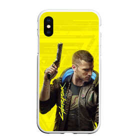Чехол для iPhone XS Max матовый с принтом CYBERPUNK 2077 в городе Новоалтайск, Силикон | Область печати: задняя сторона чехла, без боковых панелей | cyberpunk 2077 | hacker | samurai | киберпанк 2077 | самураи | фантастика