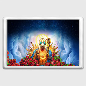 Магнит 45*70 с принтом BORDERLANDS 3 в городе Новоалтайск, Пластик | Размер: 78*52 мм; Размер печати: 70*45 | borderlands | borderlands 3 | cl4p tp | claptrap | gearbox | gearbox software | hyperion | lilith | moxxi | psycho | sirens | tina | zero | бордерлендс | гиперион | зиро | клеп треп | лилит | мокси | псих | сирена | тина