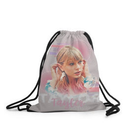 Рюкзак-мешок 3D с принтом Taylor Swift в городе Новоалтайск, 100% полиэстер | плотность ткани — 200 г/м2, размер — 35 х 45 см; лямки — толстые шнурки, застежка на шнуровке, без карманов и подкладки | Тематика изображения на принте: lover | me | new album | reputation | swift | taylor | taylor swift | музыка | новый альбом | свифт | тей | тейлор | тейлор свифт