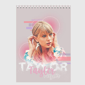 Скетчбук с принтом Taylor Swift в городе Новоалтайск, 100% бумага
 | 48 листов, плотность листов — 100 г/м2, плотность картонной обложки — 250 г/м2. Листы скреплены сверху удобной пружинной спиралью | Тематика изображения на принте: lover | me | new album | reputation | swift | taylor | taylor swift | музыка | новый альбом | свифт | тей | тейлор | тейлор свифт